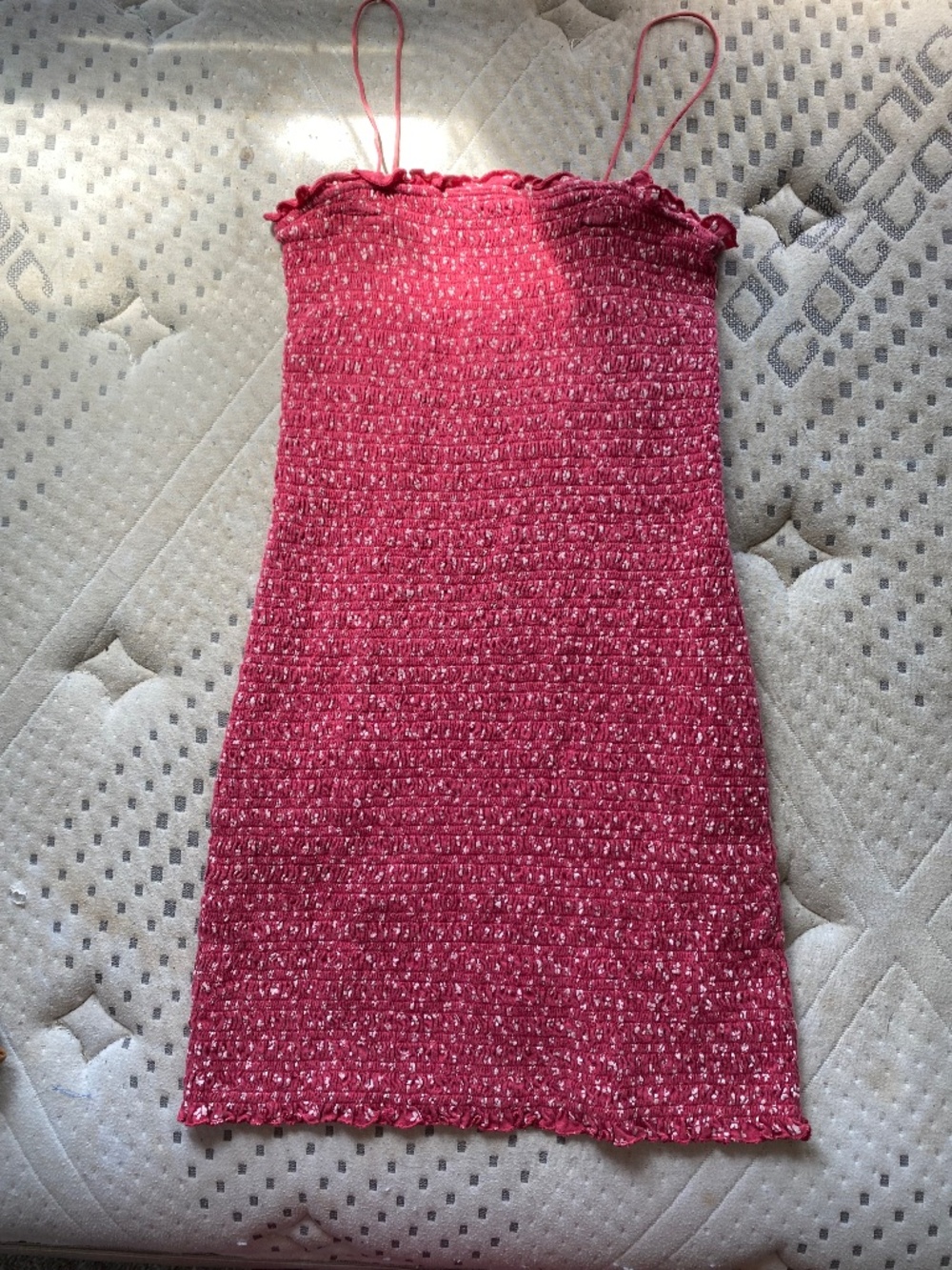 American Eagle Floral Pink Bodycon Mini Dress